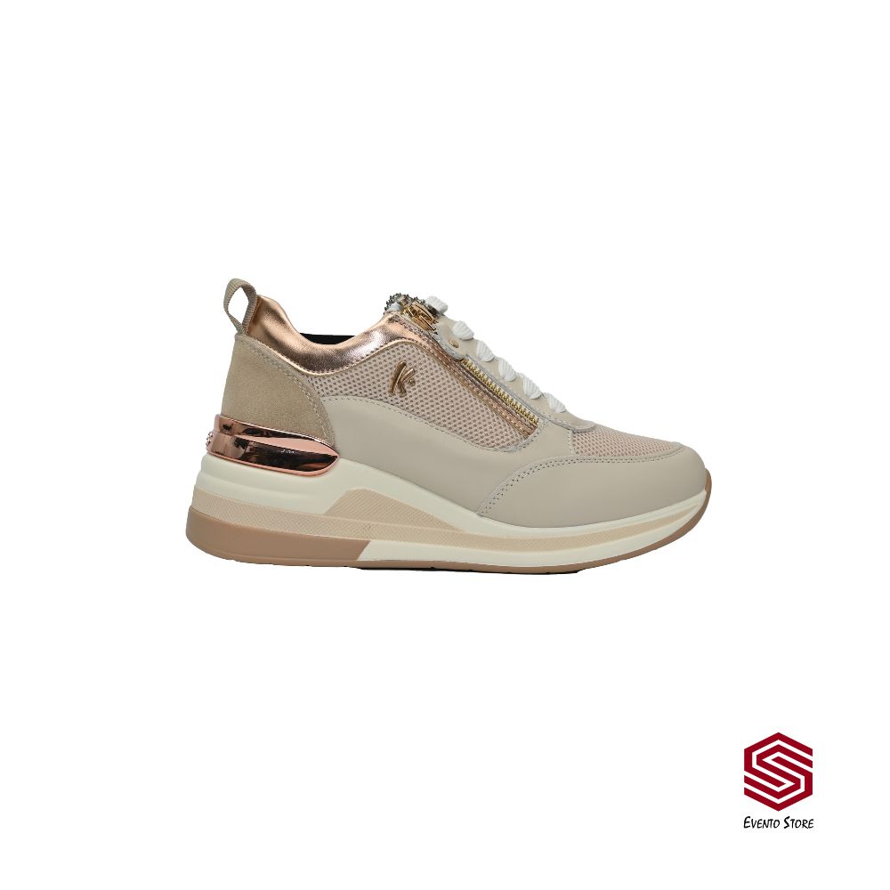 Keys sneaker Beige Oro metalizzato