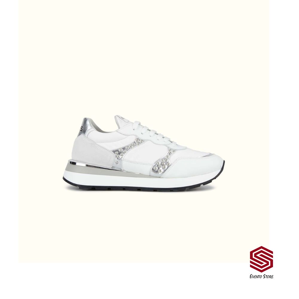 Keys Sneaker Bianco Grigio metalizzato