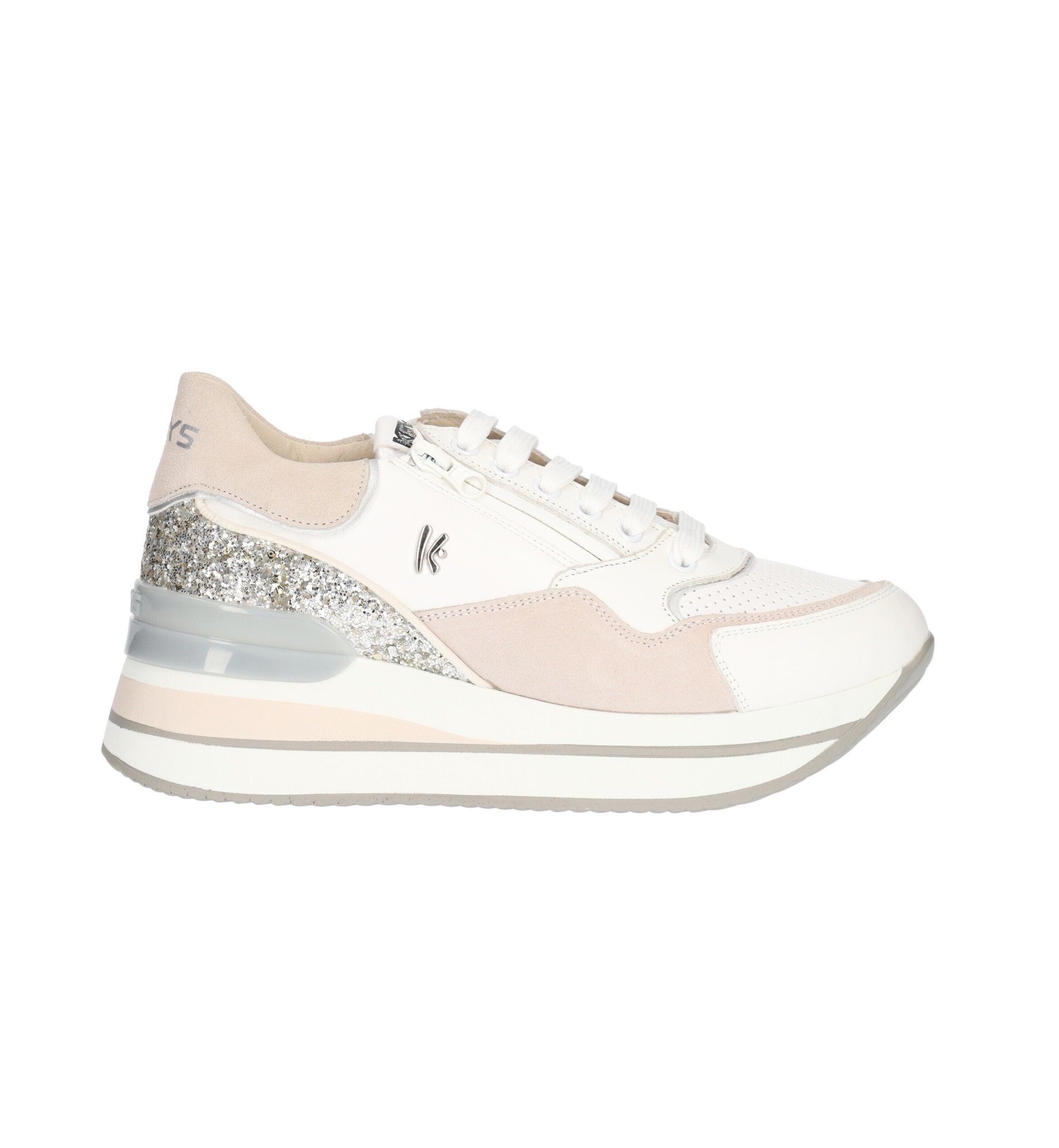 keys k 7661 sneakers bianco argento